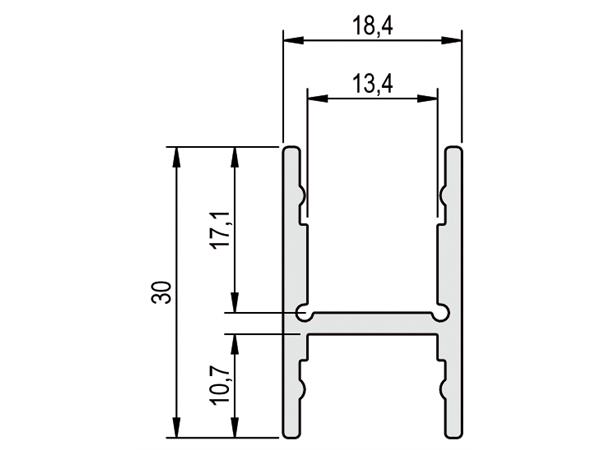 BARdolino H-profil 2m